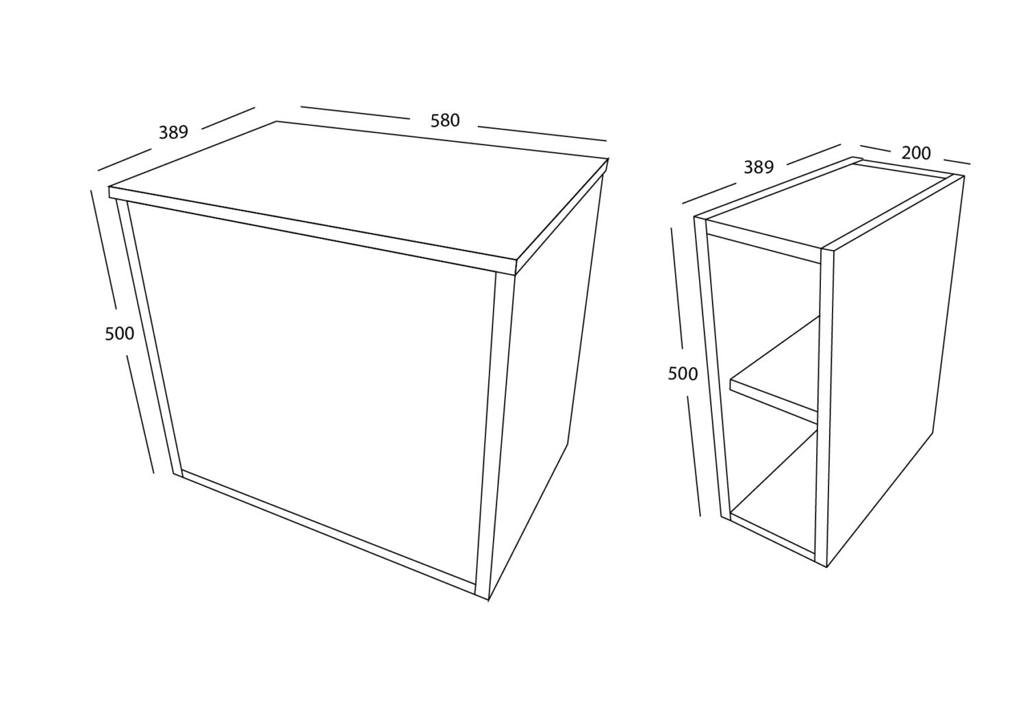 Scudo Alfie 800mm Fluted Vanity Unit Kit With Worktop, Side Unit, Sit On Basin - Sonoma Oak - Image 7