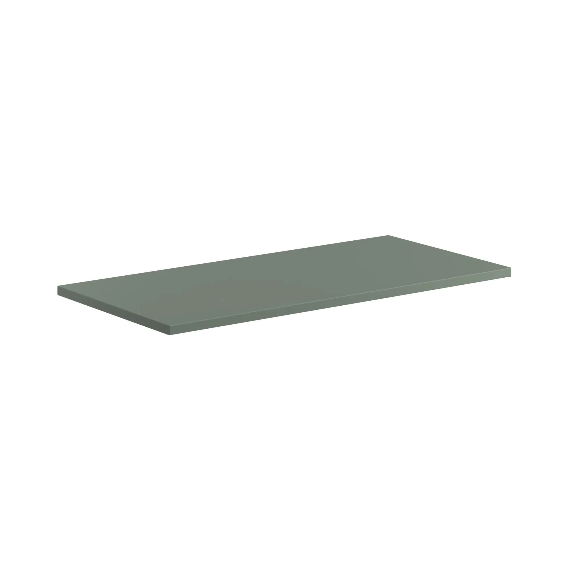Scudo Alfie 800mm Fluted Vanity Unit Kit With Worktop, Side Unit, Sit On Basin - Reed Green - Image 4