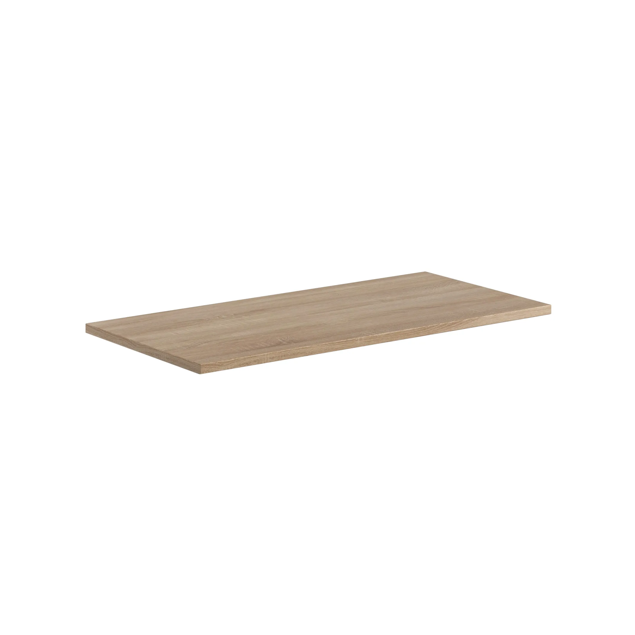 Scudo Alfie 800mm Fluted Vanity Unit Kit With Worktop, Side Unit, Sit On Basin - Sonoma Oak - Image 4