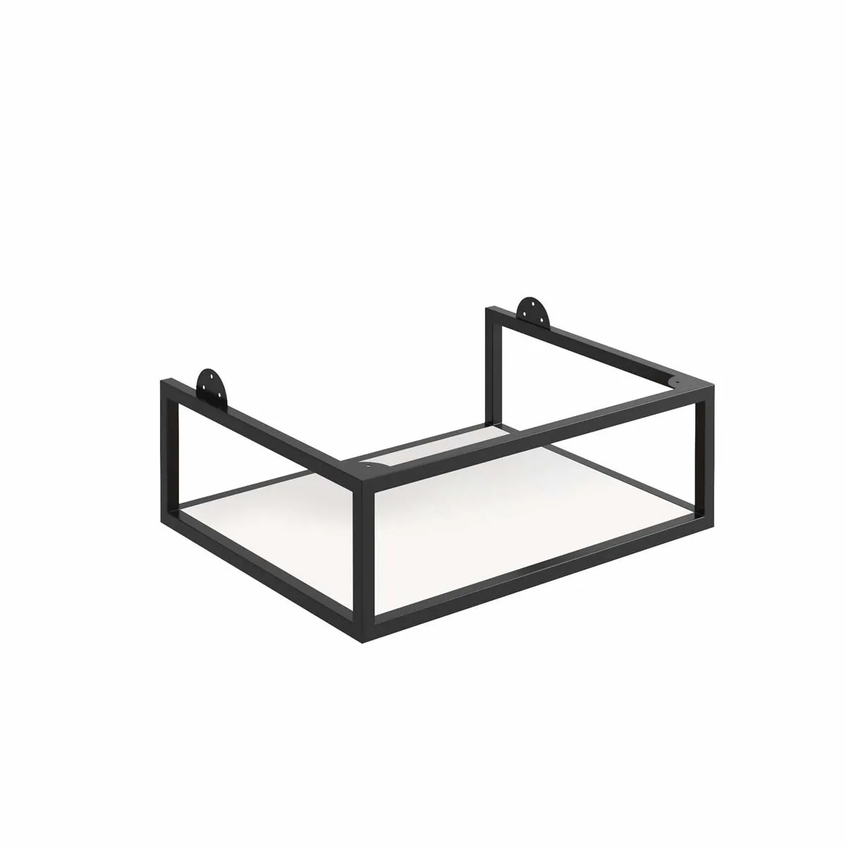 Scudo Ambience 600mm x 480mm x 200mm Frame with Dual Colour Shelf - Black