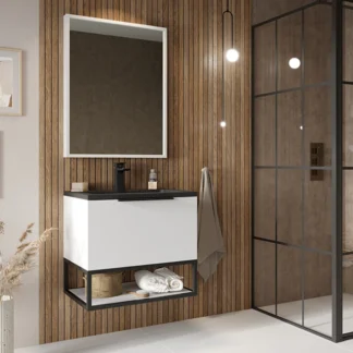 Scudo Ambience 800mm x 600mm Mirror - Matte White