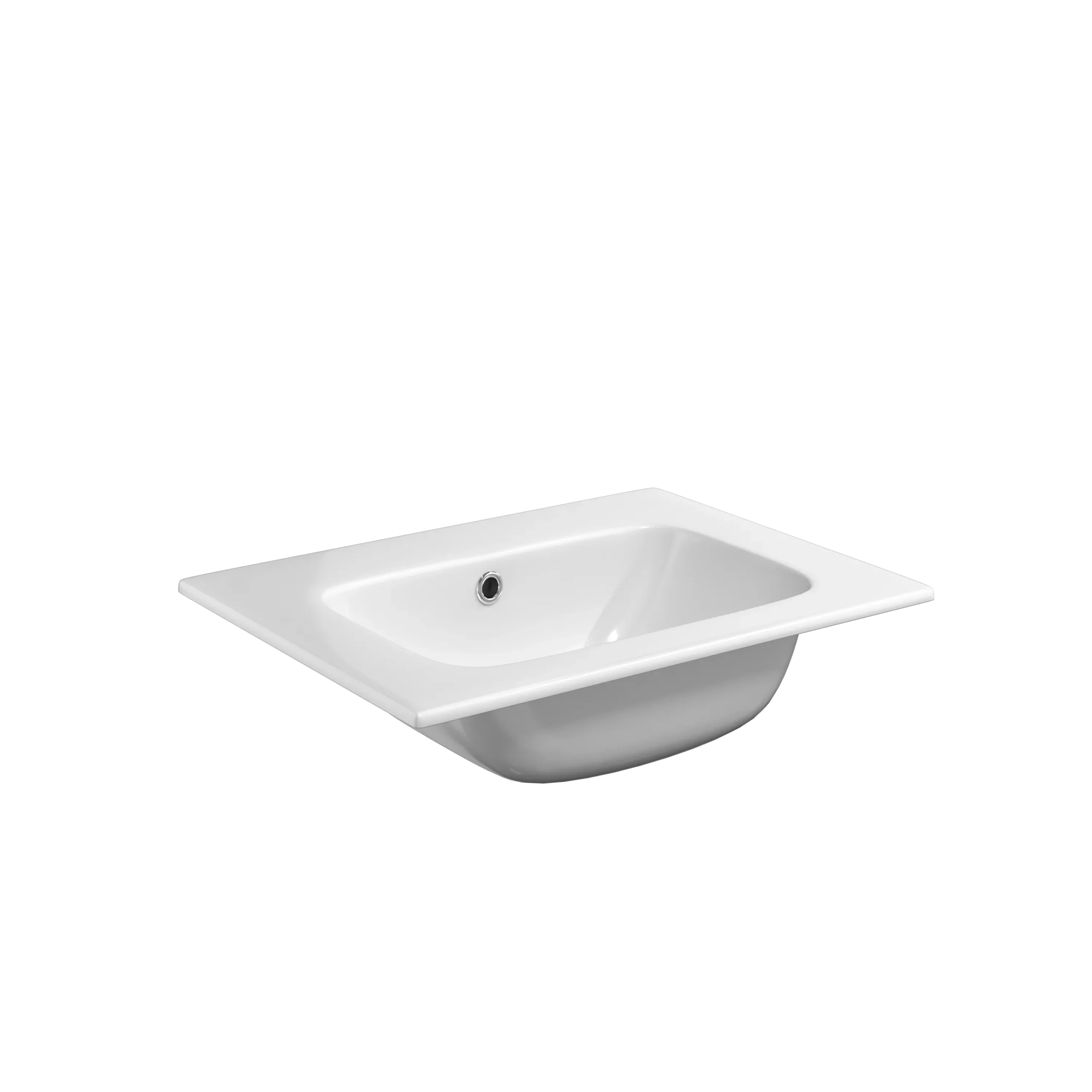 Scudo Aubrey 600mm Wall Mounted Vanity Unit With White Basin - Dust Grey - Image 3