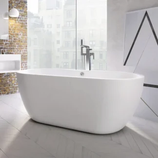 Scudo Onyx Acrylic Bath 1655 - White