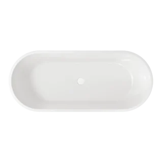 Scudo Form Acrylic Bath - White