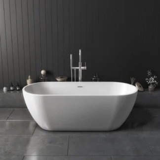 Scudo Form Acrylic Bath - White