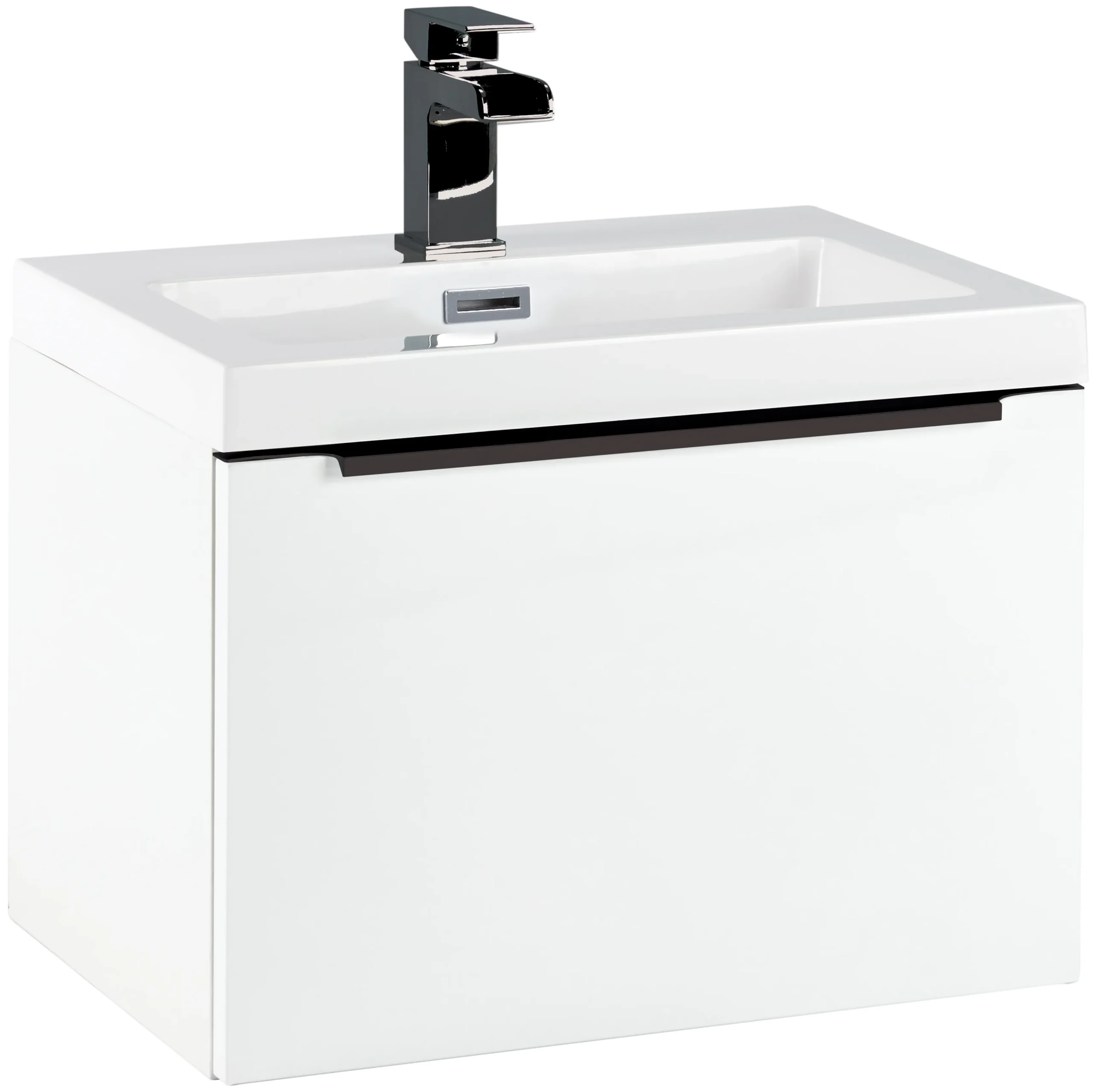 Scudo Muro Black Handle For 800mm Wall Hung Unit - Image 2