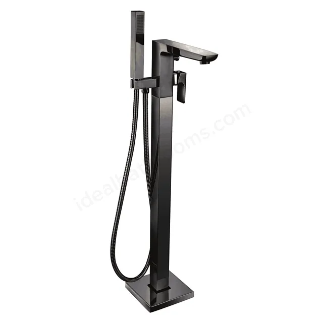 Scudo Muro 2 Tap Hole Freestanding Bath Tap - Matte Black