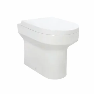 Scudo Spa Rimless Back To Wall Pan and Seat - White