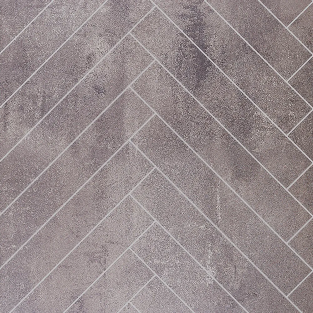 Showerwall Laminate Cement Herringbone Tile SWT04 2400 x 600 Proclick - Image 2