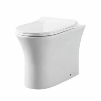 Scudo Deia Rimless Comfort Height BTW Pan and Seat - White