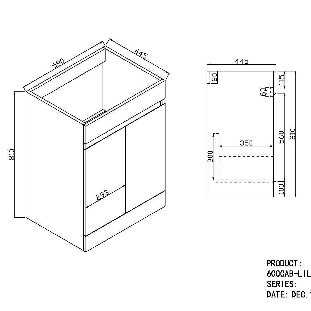 Scudo Empire 600mm Floor Standing Vanity Unit With White Basin - Matte Twilight Blue - Image 2