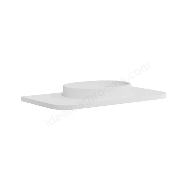Scudo Linea Curve 900mm Vanity Unit With Brass Legs and White Basin - Matte Black - Image 3