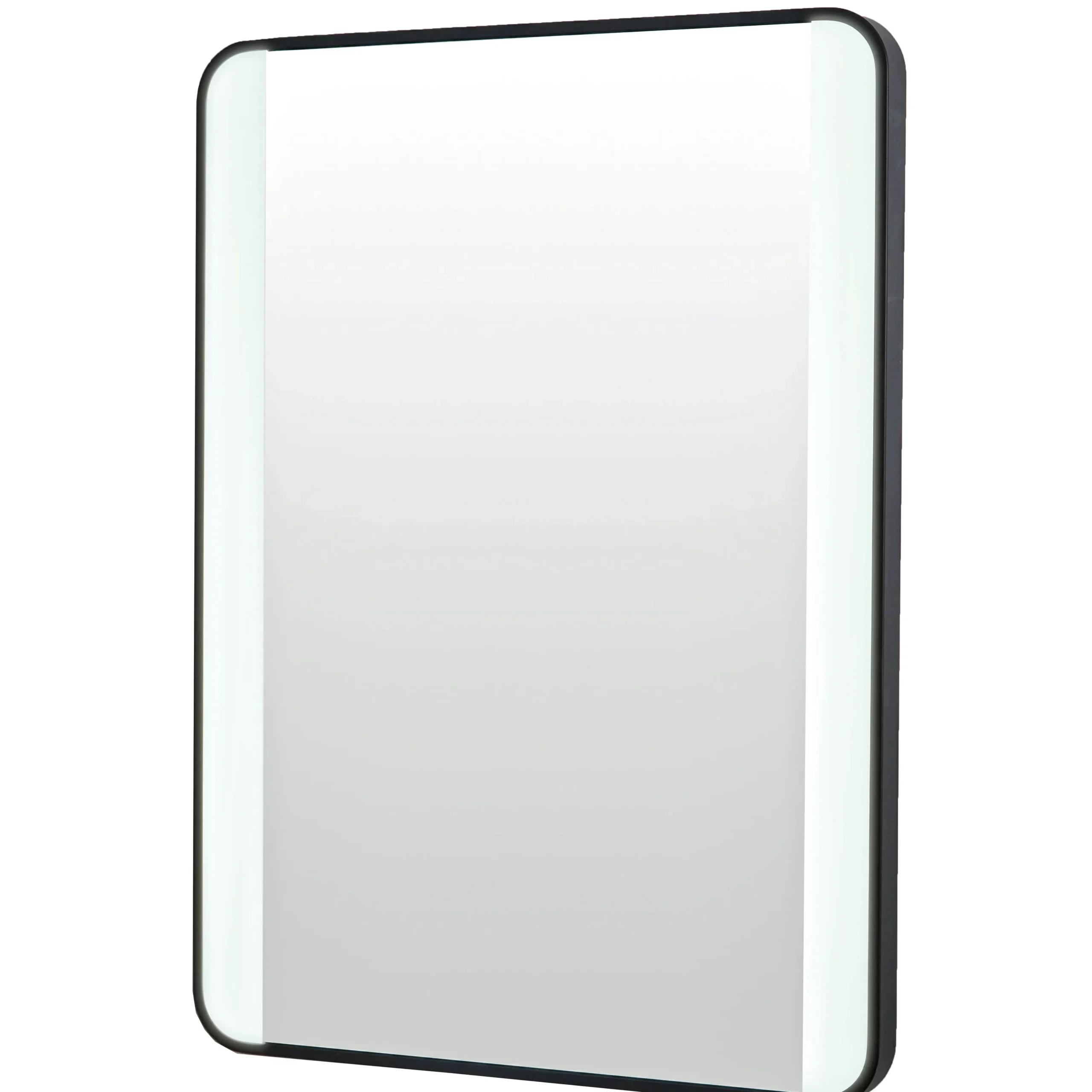 Scudo Mono 500mm x 700mm Soft Square Mirror w/ Demister & Colour Change - Matte Black