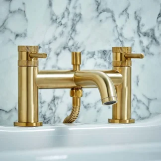 Scudo Core Bath Shower Mixer - Brushed Brass