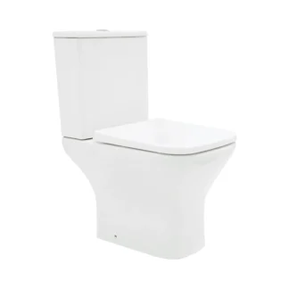 Scudo Porto Rimless Open Back Complete WC - White