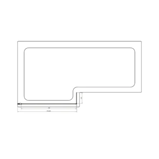 Scudo S6 L Shape Bath Screen