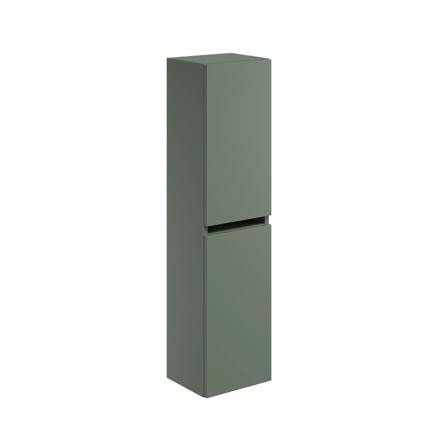 Scudo Aubrey 300mm x 1200mm x 265mm Wall Mounted Tall Boy Unit - Reed Green