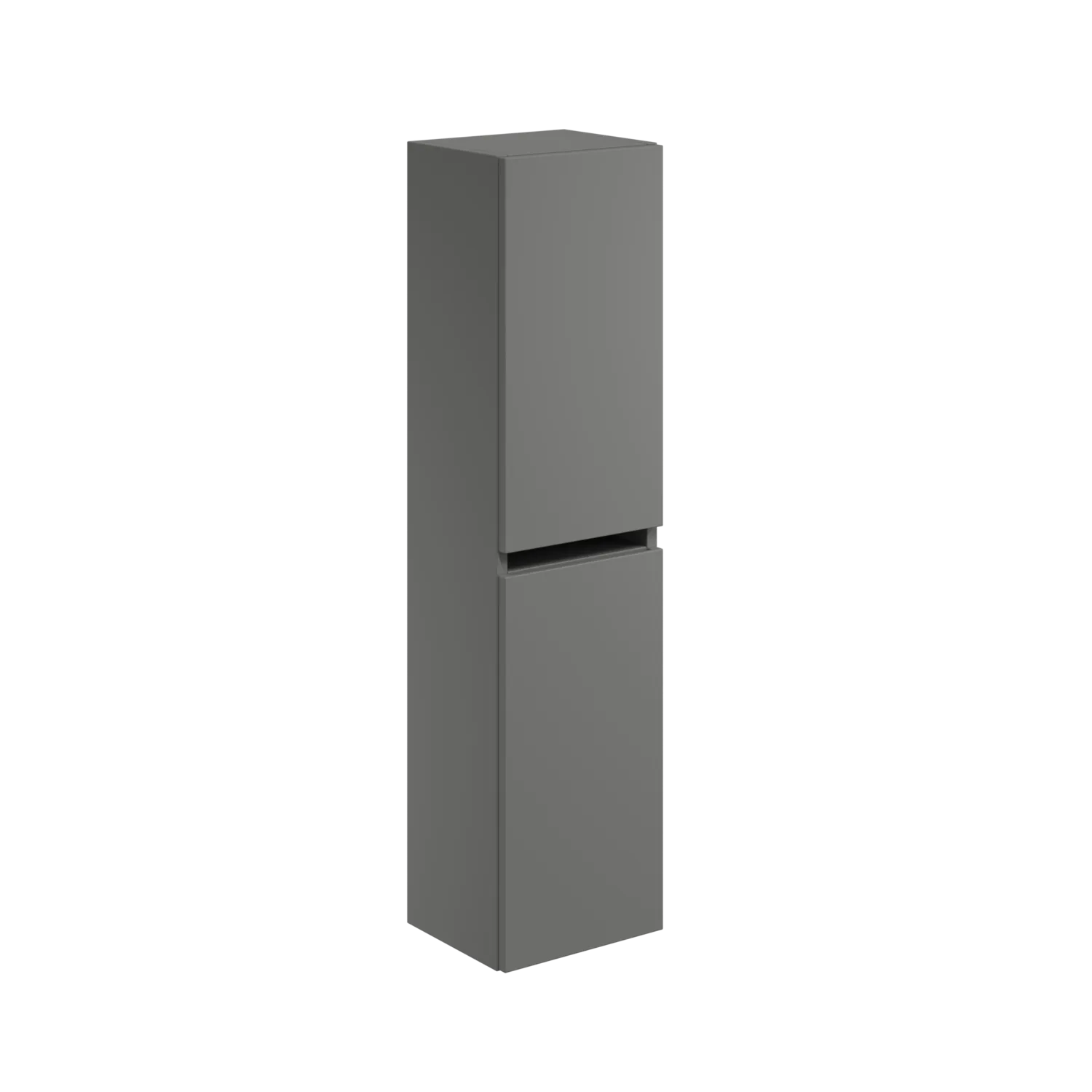 Scudo Aubrey 300mm x 1200mm x 265mm Wall Mounted Tall Boy Unit - Dust Grey