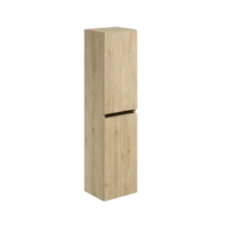 Scudo Aubrey 300mm x 1200mm x 265mm Wall Mounted Tall Boy Unit - Davos Oak