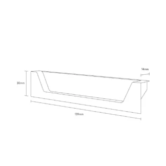 Scudo Aubrey Handle Pair - Gunmetal