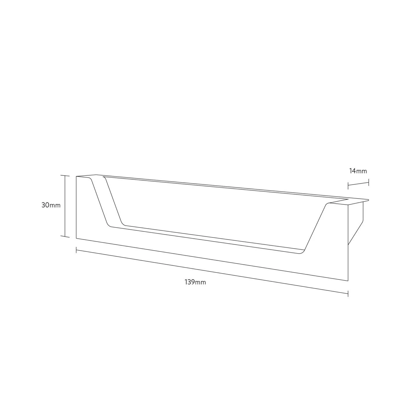 Scudo Aubrey Handle Pair - Gunmetal - Image 2