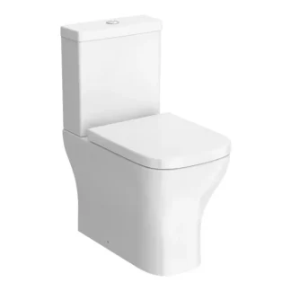 Scudo Porto Rimless Closed Back Complete WC - White