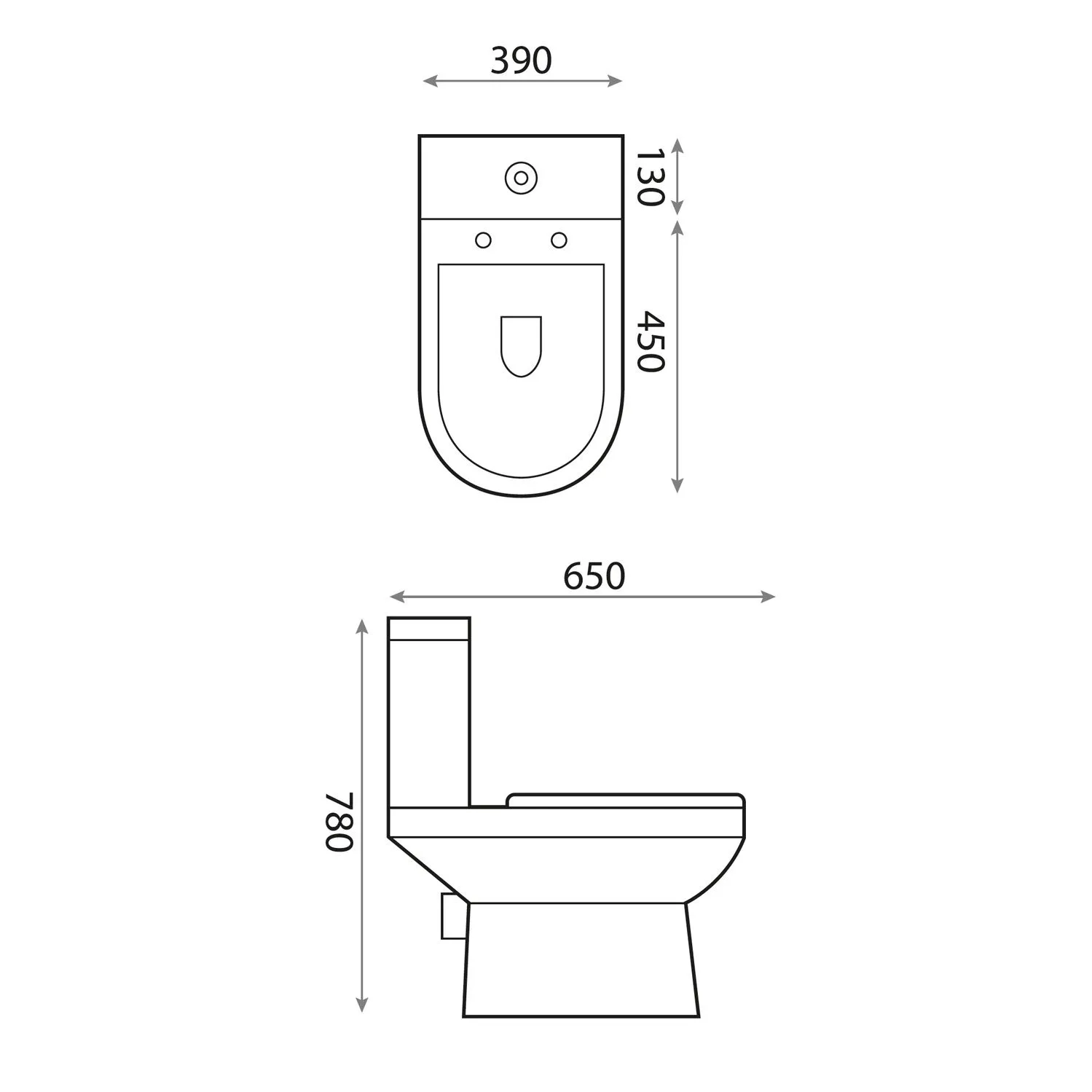 Scudo Spa Comfort Height Close Coupled Complete WC - White - Image 2