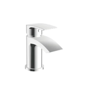 Scudo Belini Deck Mounted 1 Handle Mini Basin Mixer w/ Waste - Chrome