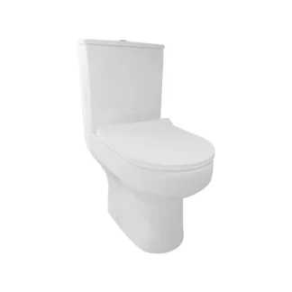 Scudo Spa Rimless Close Coupled Open Back Complete WC - White