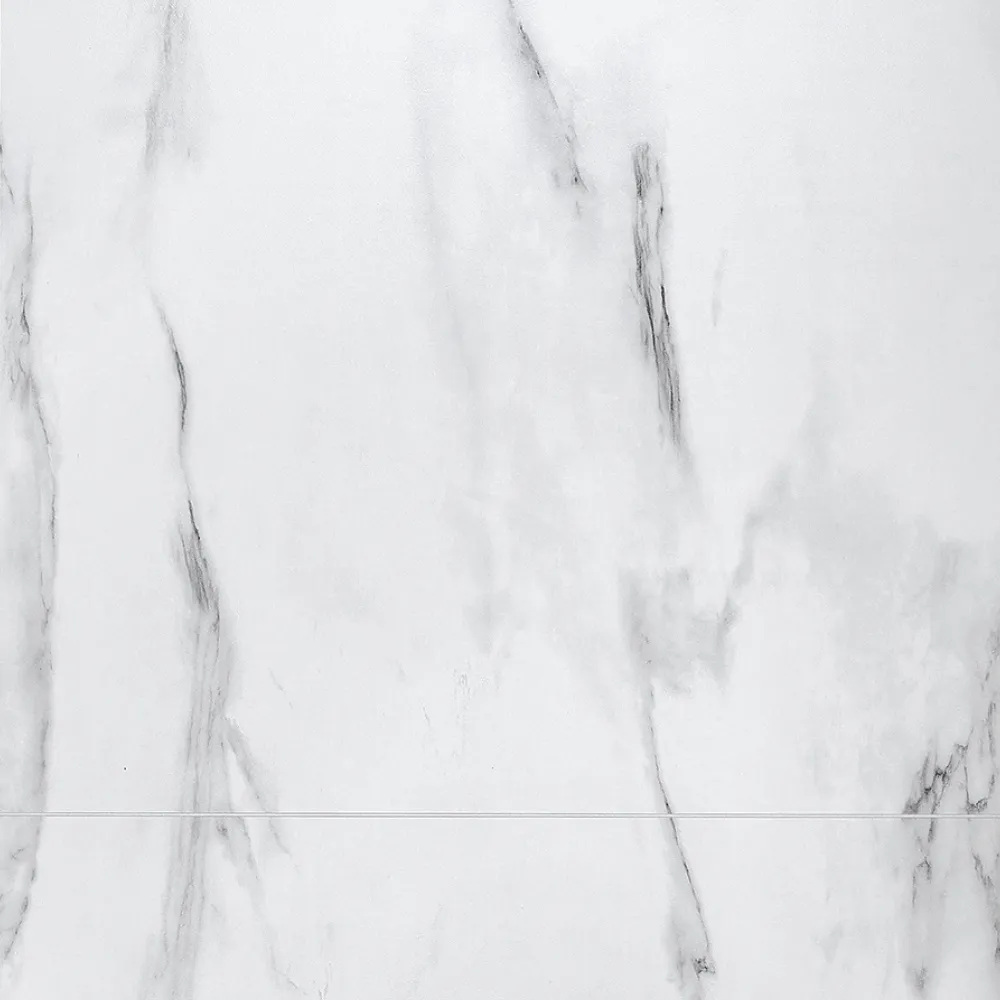 Showerwall Laminate White Marble SWT08 2400 x 600 Proclick - Image 2