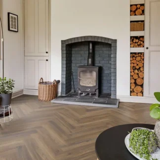 Polyflor Camaro Rigid Core PUR 5.5mm Click LVT Astoria Oak Herringbone RPQ4147