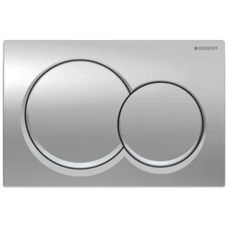 Geberit Duofix Alpha Dual Flush Plate - Round - Bright Chrome