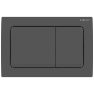 Geberit Duofix Alpha Dual Flush Plate - Square - Matte Black