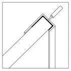 Showerwall Laminate End Trim Bright Silver Et1