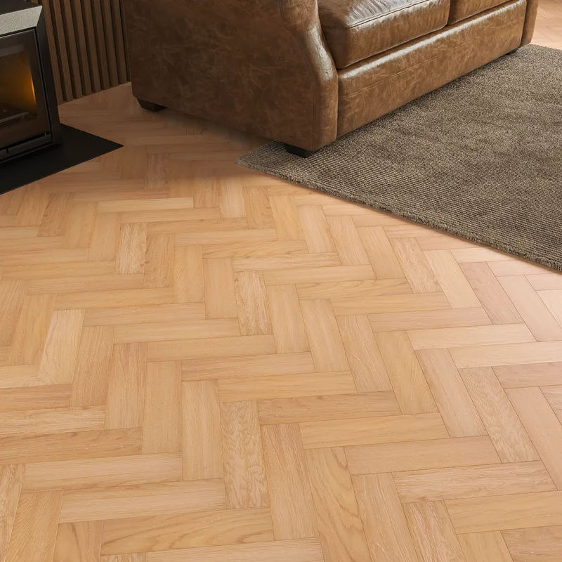 Wood Flooring Kent Select Herringbone 300 x 80 10/3mm Engineered Wood Flooring Atelier Oak ESH103-7 - Image 3