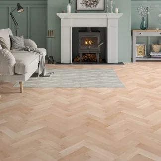Wood Flooring Kent Select Herringbone 300 x 80 10/3mm Engineered Wood Flooring Canvas Oak ESH103-1