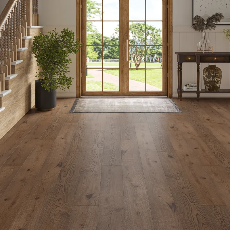 Wood Flooring Kent Rustic Plank 1900 x 190 14/3mm Engineered Wood Flooring Dark Roast Oak ER1919143-5