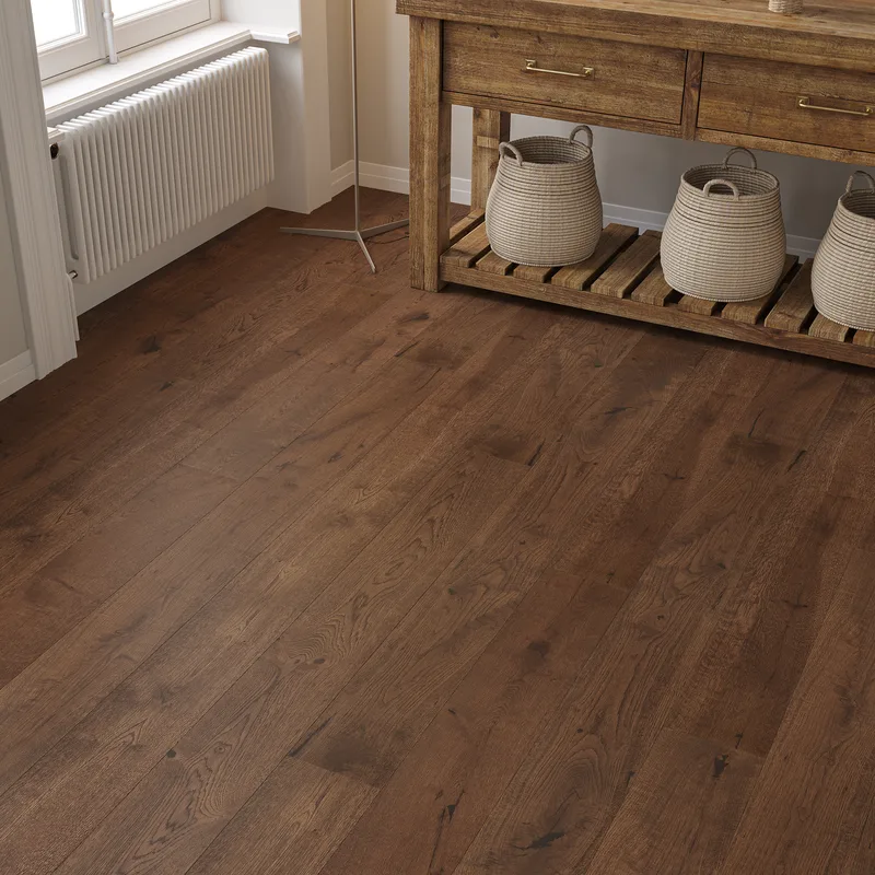 Wood Flooring Kent Rustic Plank 1900 x 190 15/4mm Engineered Wood Flooring Earth Oak ERP1919154-4 - Image 3