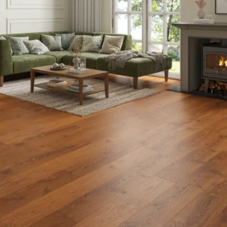 Wood Flooring Kent Rustic Plank 1900 x 190 14/3mm Engineered Wood Flooring Golden Foundry Oak ER1919143-3