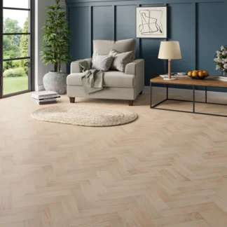 Wood Flooring Kent Select Herringbone 300 x 80 10/3mm Engineered Wood Flooring Linen Oak ESH103-5
