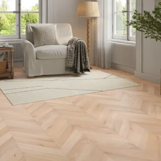 Wood Flooring Kent Select Chevron 510 x 90 14/3mm Engineered Wood Flooring Raw Studio Oak ESC143-1