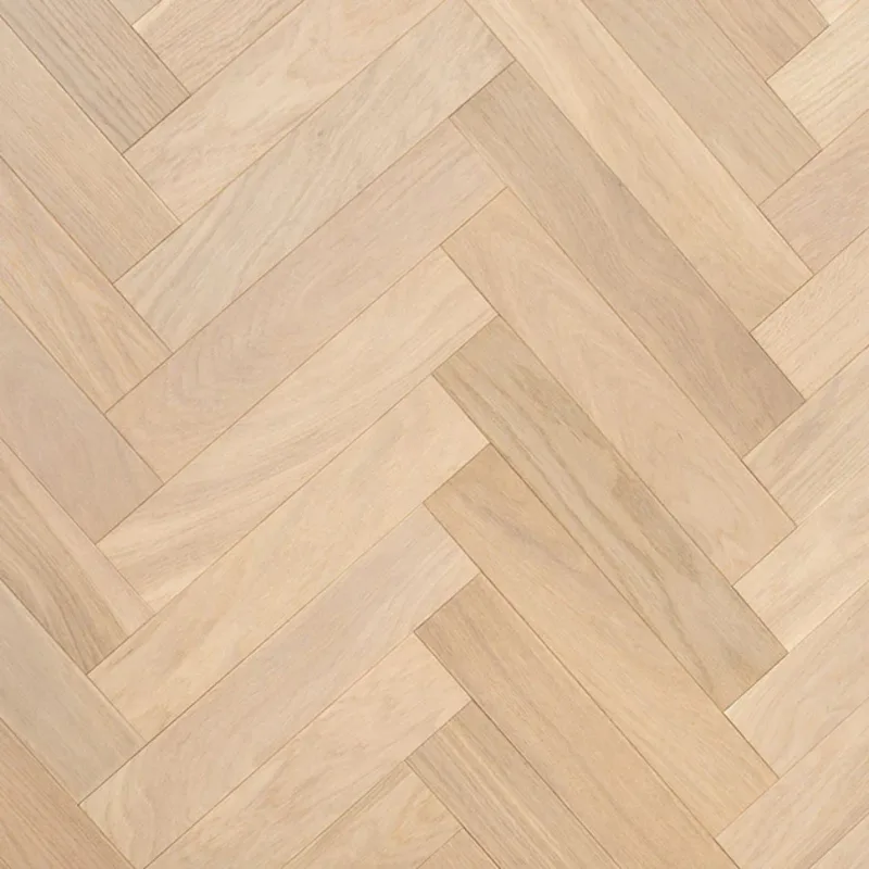 Wood Flooring Kent FSC Rustic Herringbone 350 x 70 10/2.5mm Engineered Wood Flooring Smoked Snow Oak EFRH1025-3 - Image 2