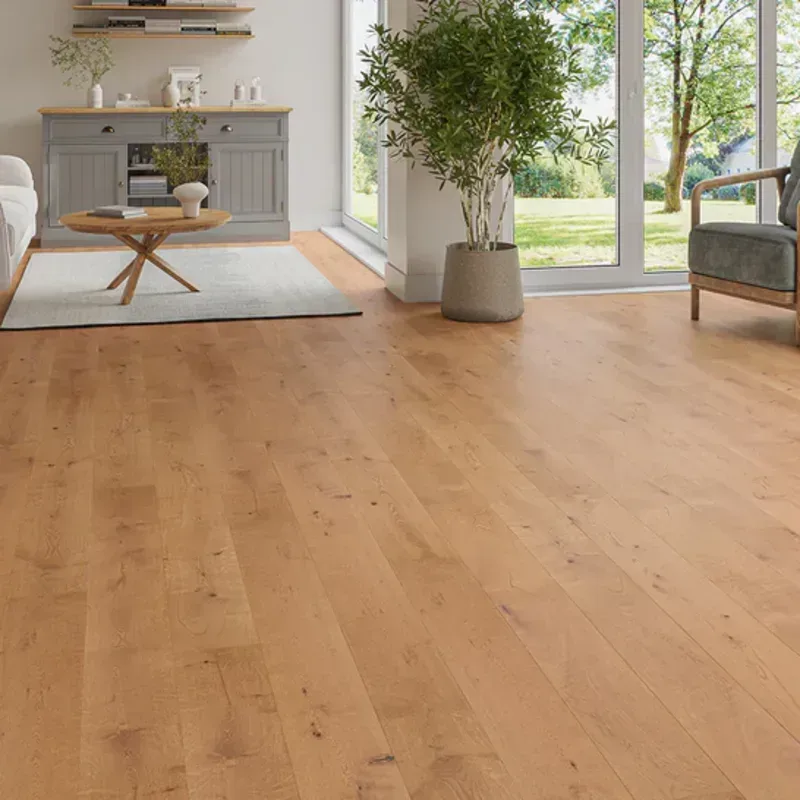 Wood Flooring Kent FSC Rustic Plank 1900 x 180 14/3mm Engineered Wood Flooring Sunlit Matte Oak EFRP1918143-2
