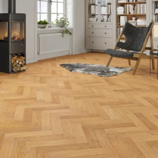 Wood Flooring Kent Select Herringbone 400 x 90 15/4mm Engineered Wood Flooring Sunlit Oak ESH154S-2