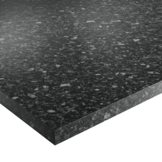 Wilsonart Laminate Worktops Black Slate Round Edge Upstand 3000 x 90 x 12mm