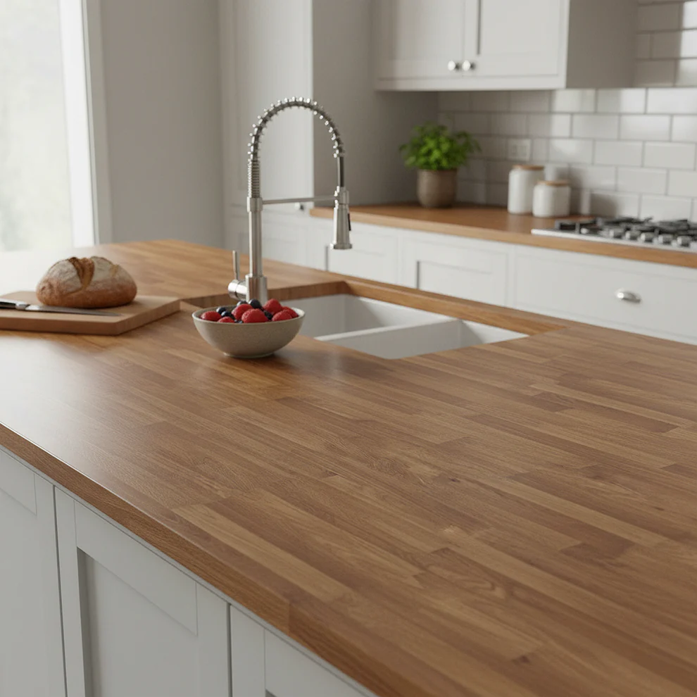 Wilsonart Laminate Worktops Colmar Oak Postformed Worktop 3000 x 600 x 38mm