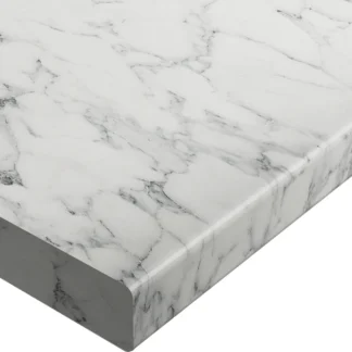 Wilsonart Laminate Worktops Marmo Bianco Postformed Worktop 3000 x 600 x 38mm