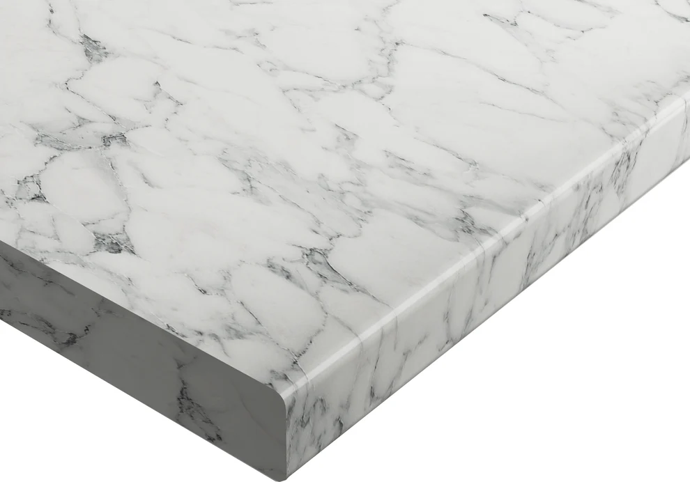 Wilsonart Laminate Worktops Marmo Bianco Postformed Worktop 3000 x 600 x 38mm - Image 2