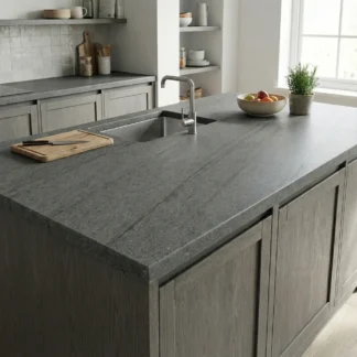 Wilsonart Laminate Worktops Silver Granite Postformed Worktop 3000 x 600 x 38mm
