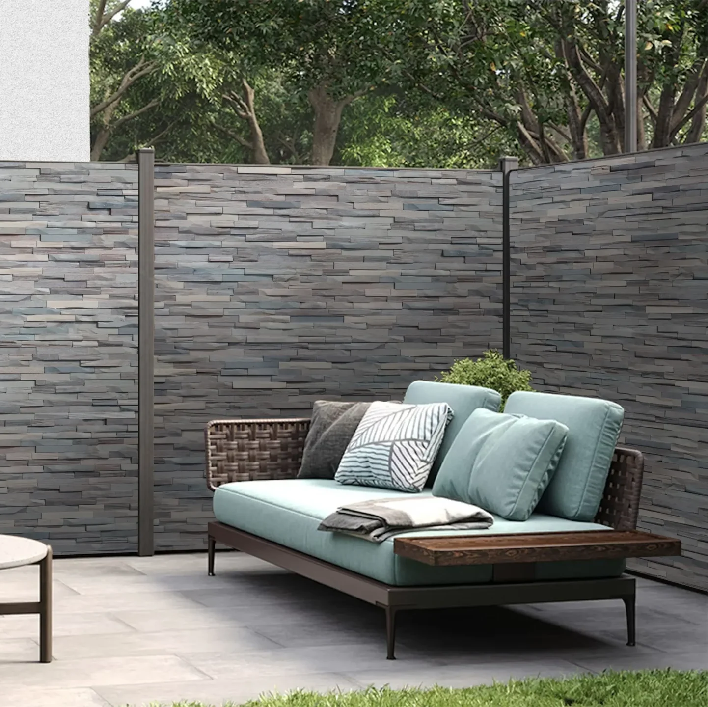 Tuscan 3D Wall Panels Rustic Silver Grey